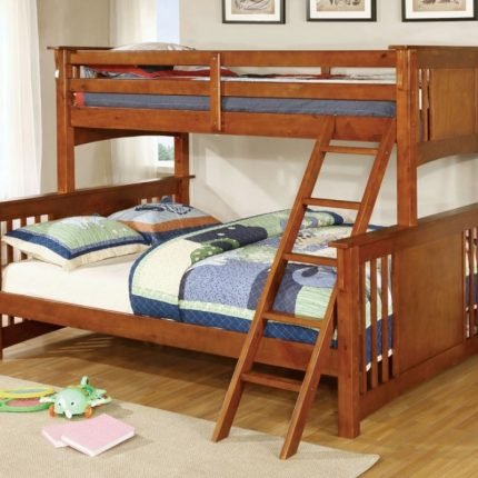 Cottage Oak Twin XL / Queen Bunk Bed