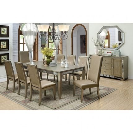 Contemporary Style 18" Expandable Leaf Dining Table