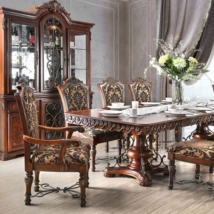 Traditional Brown Cherry Dining Table
