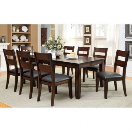 TransitionalDark Cherry Solid Wood Dining Table