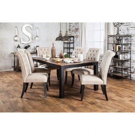 Rustic Rustic Oak Solid Wood Dining Table