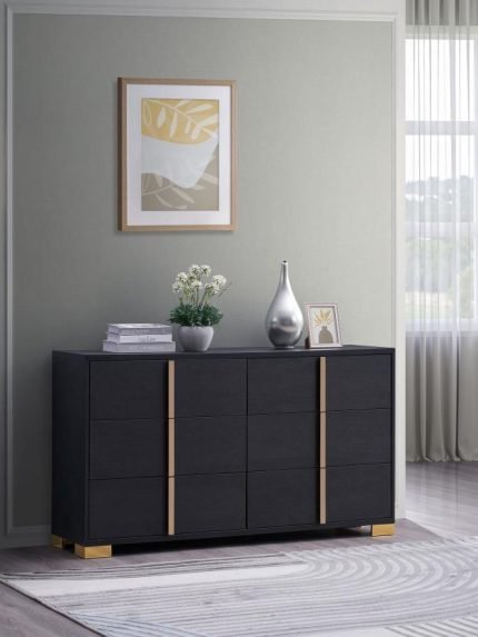 6-drawer Dresser Black