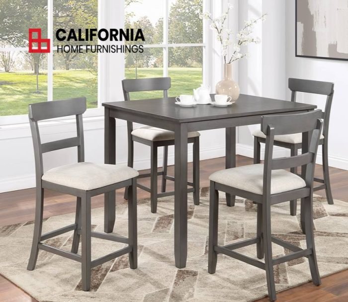 5-pcs Counter Height Dining Set - California Home Furnishings