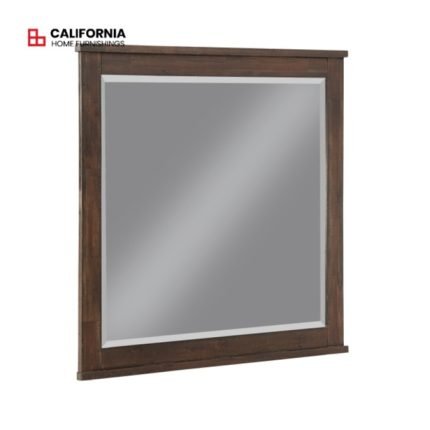 Dark brown finish Mirror