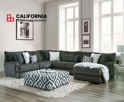 TRANSITIONAL GUN METAL SECTIONAL