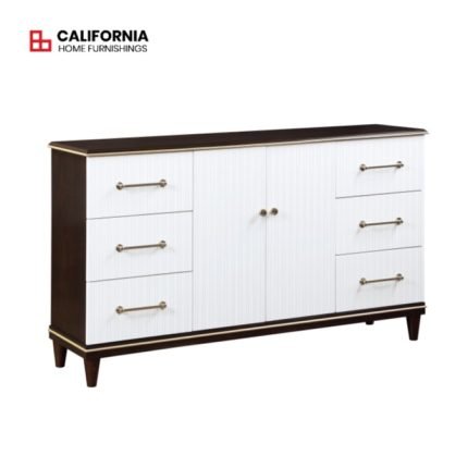 White and cherry finish Dresser