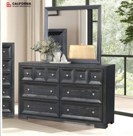 Modern Classic Weathered Black Dresser